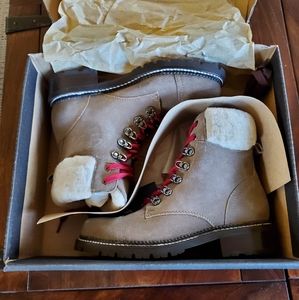 FRYE women's Samantha Hiker, shearling & suede